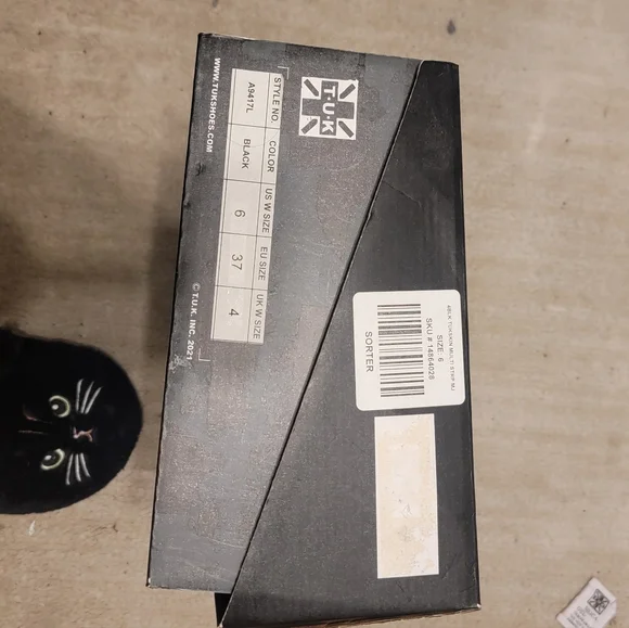 Black TUKskin™ Multi-Strap Pointed Mary Jane Creeper - Picture 5 of 5